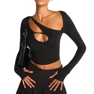 IAmGia Silene Top Black in Small